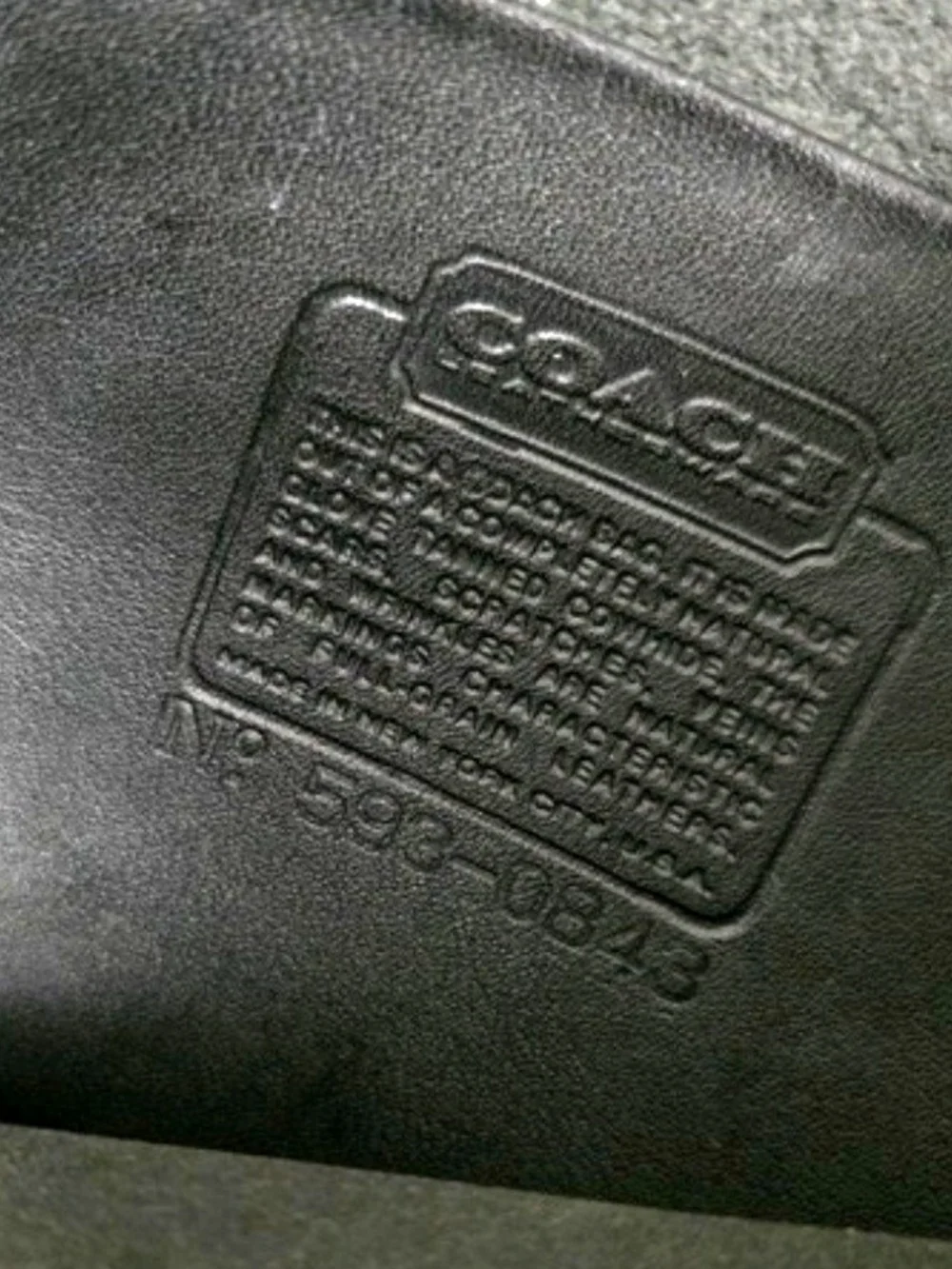 Coach authentic leather